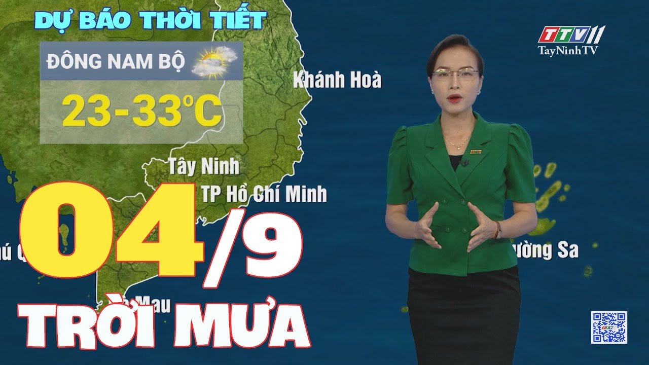 Bản tin thời tiết 04-9-2023 | TayNinhTVEnt